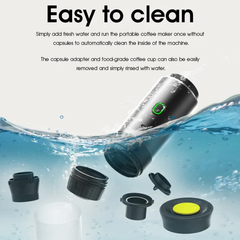 Portable Wireless Electric Espresso Coffee Machine For Travel &Car &Home Camping Coffee Maker 3-in-1 Capsule Powder Coffee Maker