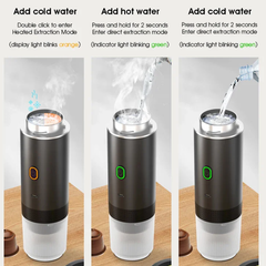 Portable Wireless Electric Espresso Coffee Machine For Travel &Car &Home Camping Coffee Maker 3-in-1 Capsule Powder Coffee Maker