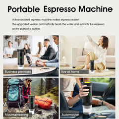 Portable Wireless Electric Espresso Coffee Machine For Travel &Car &Home Camping Coffee Maker 3-in-1 Capsule Powder Coffee Maker